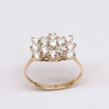 9ct Gold CZ Ring